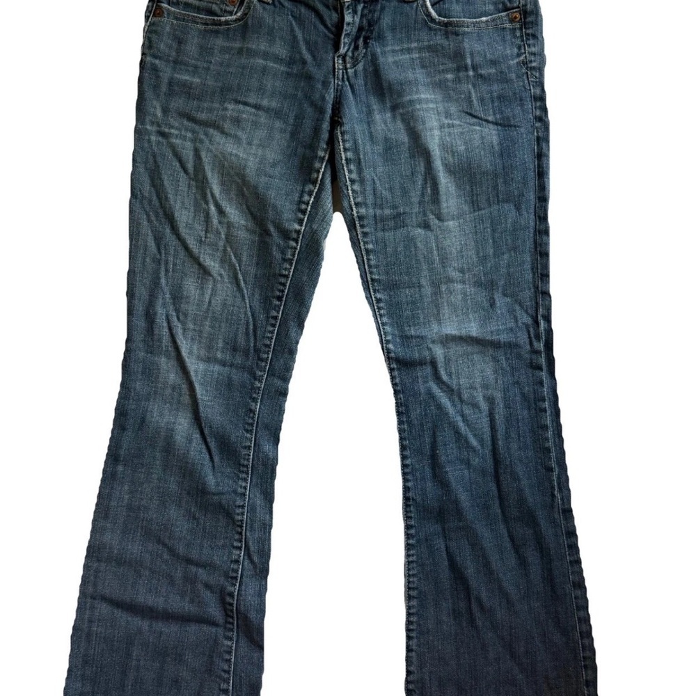 VTG American Eagle Jeans Womens 6 Short Blue Original Bootcut Low Rise Y2K